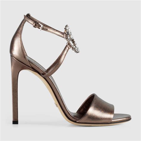 gucci gg sparkling leather sandal|Gucci gg sandals price.